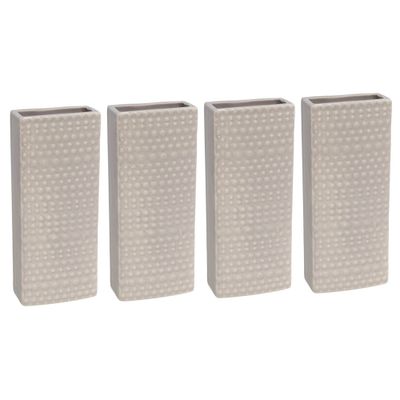 10x Radiator bak luchtbevochtigers / waterverdampers rechthoekig Luna grijs 17,7 cm