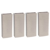 10x Radiator bak luchtbevochtigers / waterverdampers rechthoekig Luna grijs 17,7 cm