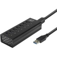 ACT Connectivity Connectivity USB Hub 7 Port met stroomadapter