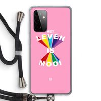Het Leven Is Mooi: Samsung Galaxy A72 5G Transparant Hoesje met koord