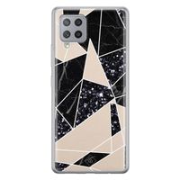 Samsung Galaxy A42 siliconen telefoonhoesje - Abstract painted