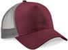 Beechfield CB640 Snapback Trucker - Burgundy/Light Grey - One Size