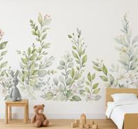 Muursticker kinderkamer groene bladeren van lianen