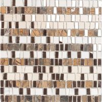 Dune Materia Mosaics Mozaiektegel 30x30.5cm 5mm mat/glans Bruin 1916855