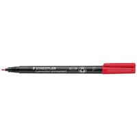 Staedtler Lumocolor permanent F DRY SAFE 318-2 Permanent marker Rood Watervast: Ja - thumbnail