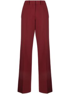 QUIRA pantalon en laine à coupe droite - Rouge