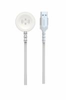 Swissten Draadloze Magnetische Oplaadkabel - Geschikt voor Apple Watch - USB-A - 1.2M - Wit
