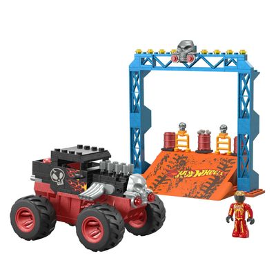 Hot Wheels mega smash n crash bottenschudder pletbaan bouwset, 151dlg.