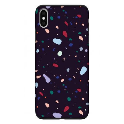 Dark Rounded Terrazzo: iPhone XS Max Tough Case