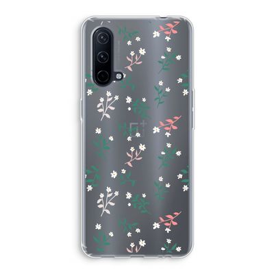 Small white flowers: OnePlus Nord CE 5G Transparant Hoesje