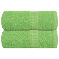 VidaXL Zeepdoekjes 2 st 30x30 cm 360 g/m² 100% katoen appelgroen