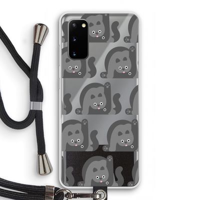 Cats: Samsung Galaxy S20 Transparant Hoesje met koord