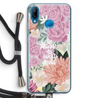 Kindness matters: Huawei P20 Lite Transparant Hoesje met koord