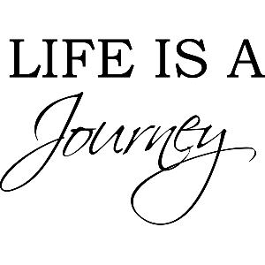 Life is a Journey - Muursticker