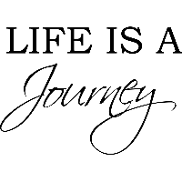 Life is a Journey - Muursticker