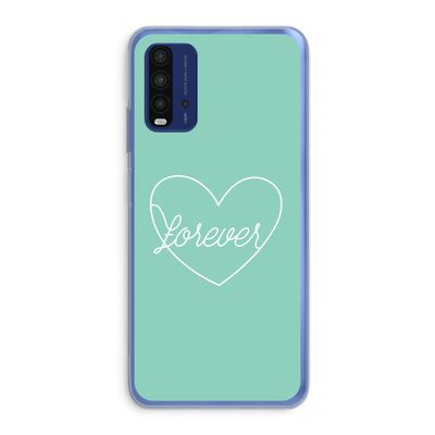 Forever heart pastel: Xiaomi Redmi 9T Transparant Hoesje