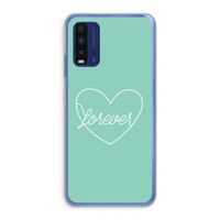 Forever heart pastel: Xiaomi Redmi 9T Transparant Hoesje