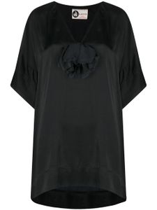 Lanvin Pre-Owned blouse à fleurs (années 2000) - Noir