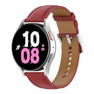 Luxe leren bandje - Bordeaux - Samsung Galaxy watch 7 - 40mm / 44mm