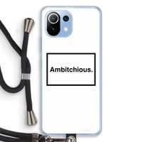 Ambitchious: Xiaomi Mi 11 Lite Transparant Hoesje met koord