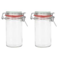 3x Weckpotten/inmaakpotten 250 ml/0,25 liter met beugelsluiting