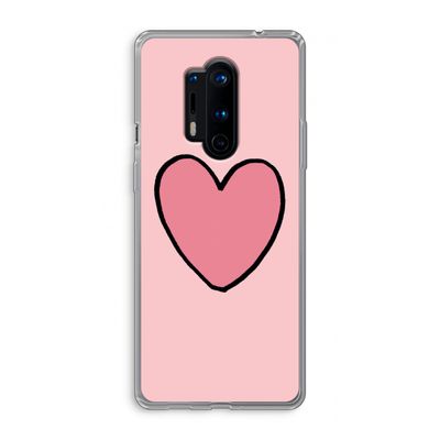Hartje: OnePlus 8 Pro Transparant Hoesje