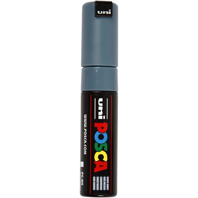Uni-Posca Posca marker, afm pc-8k, lijndikte 8 mm, breed, slate grey, 1 stuk