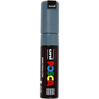 Uni-Posca Posca marker, afm pc-8k, lijndikte 8 mm, breed, slate grey, 1 stuk Uni-Posca Posca marker, afm pc-8k, lijndikte 8 mm, breed, slate grey, 1 stuk