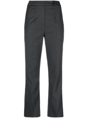 John Galliano Pre-Owned pantalon en laine à coupe droite (années 1990) - Gris