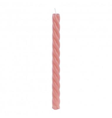 Set Roze Spiraalvormige Kaars (2.2x26cm)