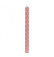 Set Roze Spiraalvormige Kaars (2.2x26cm)
