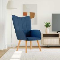 Relaxstoel stof blauw - thumbnail