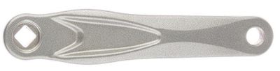 Miranda alu linkse crank alfa 1 170mm lengte zilver 574001