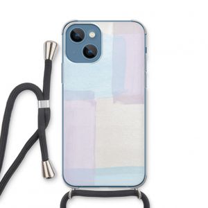Square pastel: iPhone 13 mini Transparant Hoesje met koord