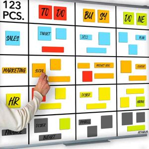 Scrum magneten set voor whiteboard 123-delig