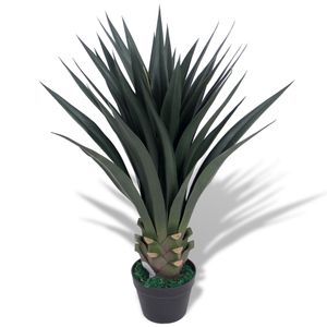 VidaXL Kunst yucca plant met pot 85 cm groen