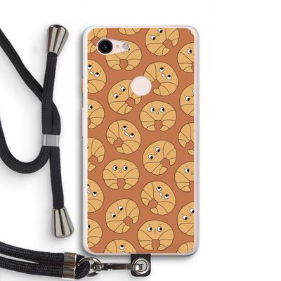 Croissant: Pixel 3 XL Transparant Hoesje met koord