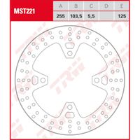 TRW Remschijf, remschijven voor de moto, MST221