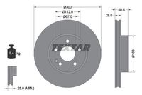 Textar Remschijf 93123403