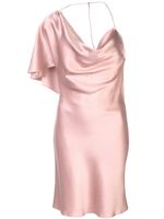 Cushnie robe satinée asymétrique à une épaule - Rose - thumbnail