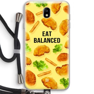 Eat Balanced: Samsung Galaxy J7 (2017) Transparant Hoesje met koord