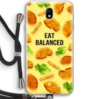 Eat Balanced: Samsung Galaxy J7 (2017) Transparant Hoesje met koord