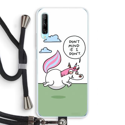 Unicorn: Huawei P Smart Pro Transparant Hoesje met koord