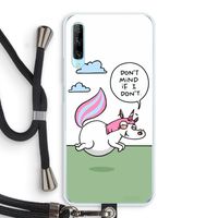 Unicorn: Huawei P Smart Pro Transparant Hoesje met koord