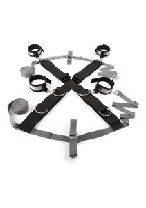 Keep Still Over The Bed Cross Restraint - Black