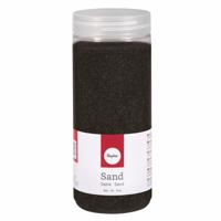 Hobby Fijn decoratie zand korrels - zwart - 475 ml - zandkorrels - knutselmateriaal