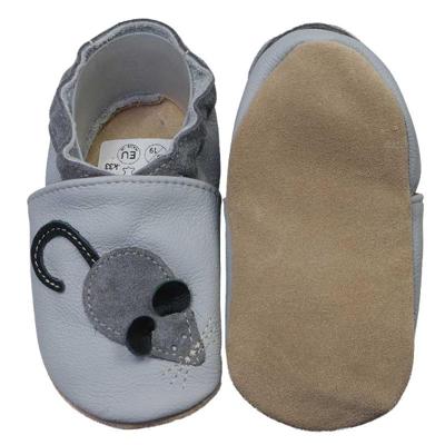 Hobea babyslofjes Maus grau-26-27