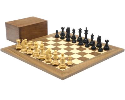 Het Gambiet Walnoot Schaakset