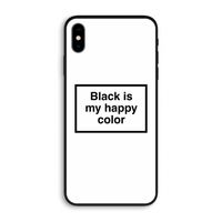 Black is my happy color: iPhone XS Max Biologisch afbreekbaar hoesje