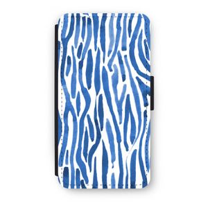 Blauwe nerven: iPhone XS Flip Hoesje